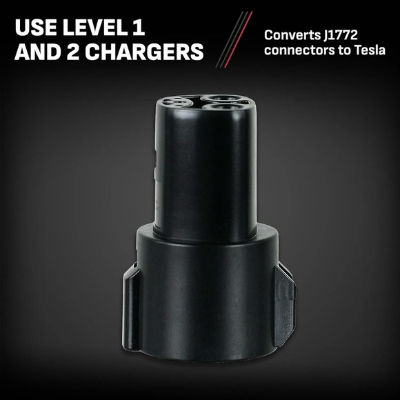 Schumacher SA914 Standard J1772 EV Connector Tesla Adapter Chargers + Case BLACK - Picture 3 of 5